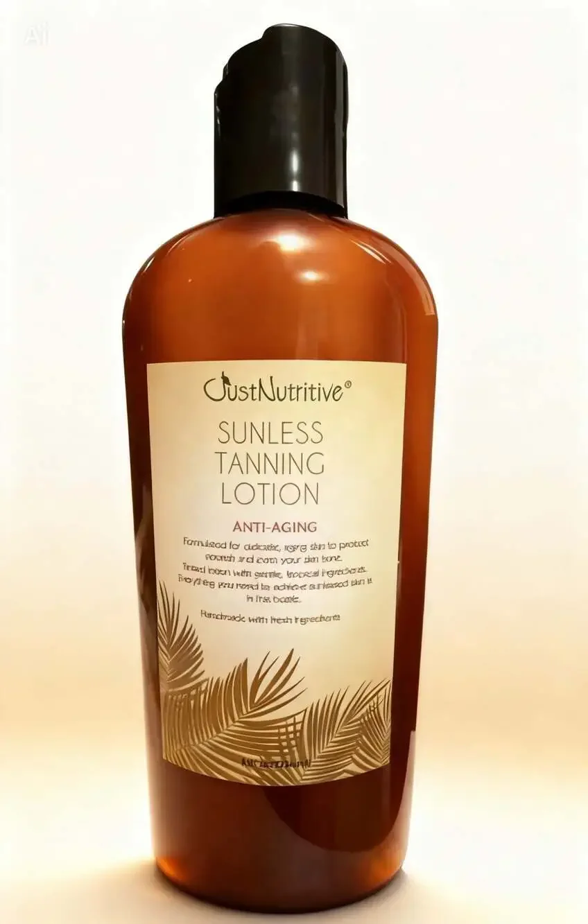 Just Nutritive Sunless Tanning Lotion  Bronze Antiaging Selftanner